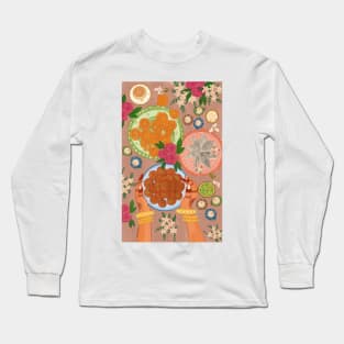 Indian sweets illustration 2 Long Sleeve T-Shirt